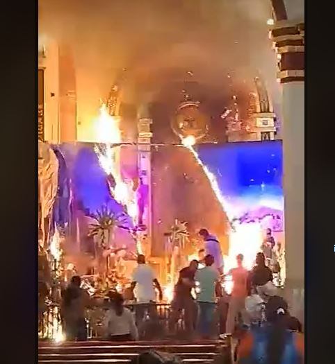 Incendio iglesia Cañasgordas-foto Cortesía