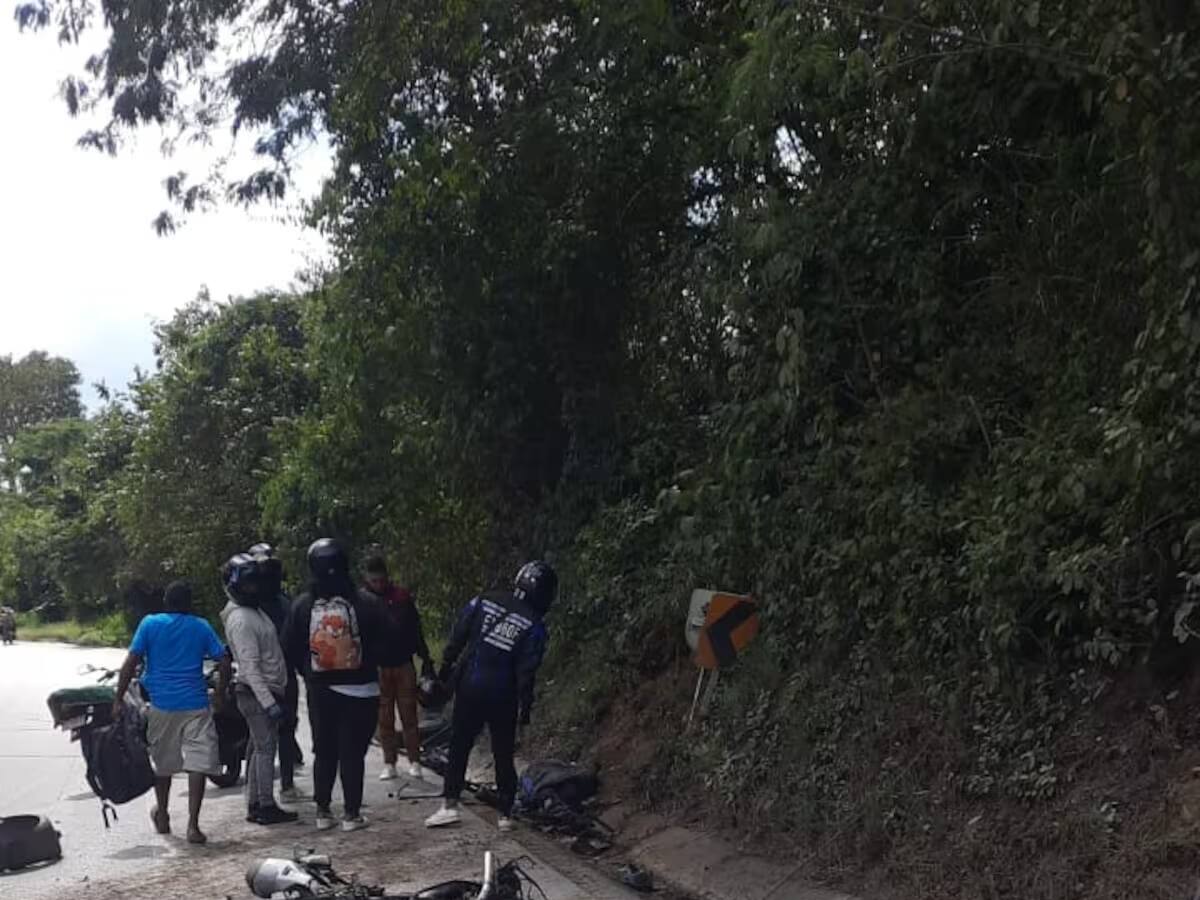 Patrullero falleció por accidente de tránsito entre San Cayetano y San Juan Nepomuceno
