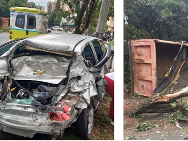 Accidente Medellín- fotos Dagrd