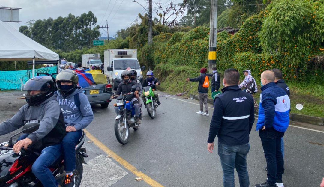 Cierres entre Rionegro y La Ceja