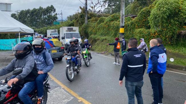 Cierres entre Rionegro y La Ceja