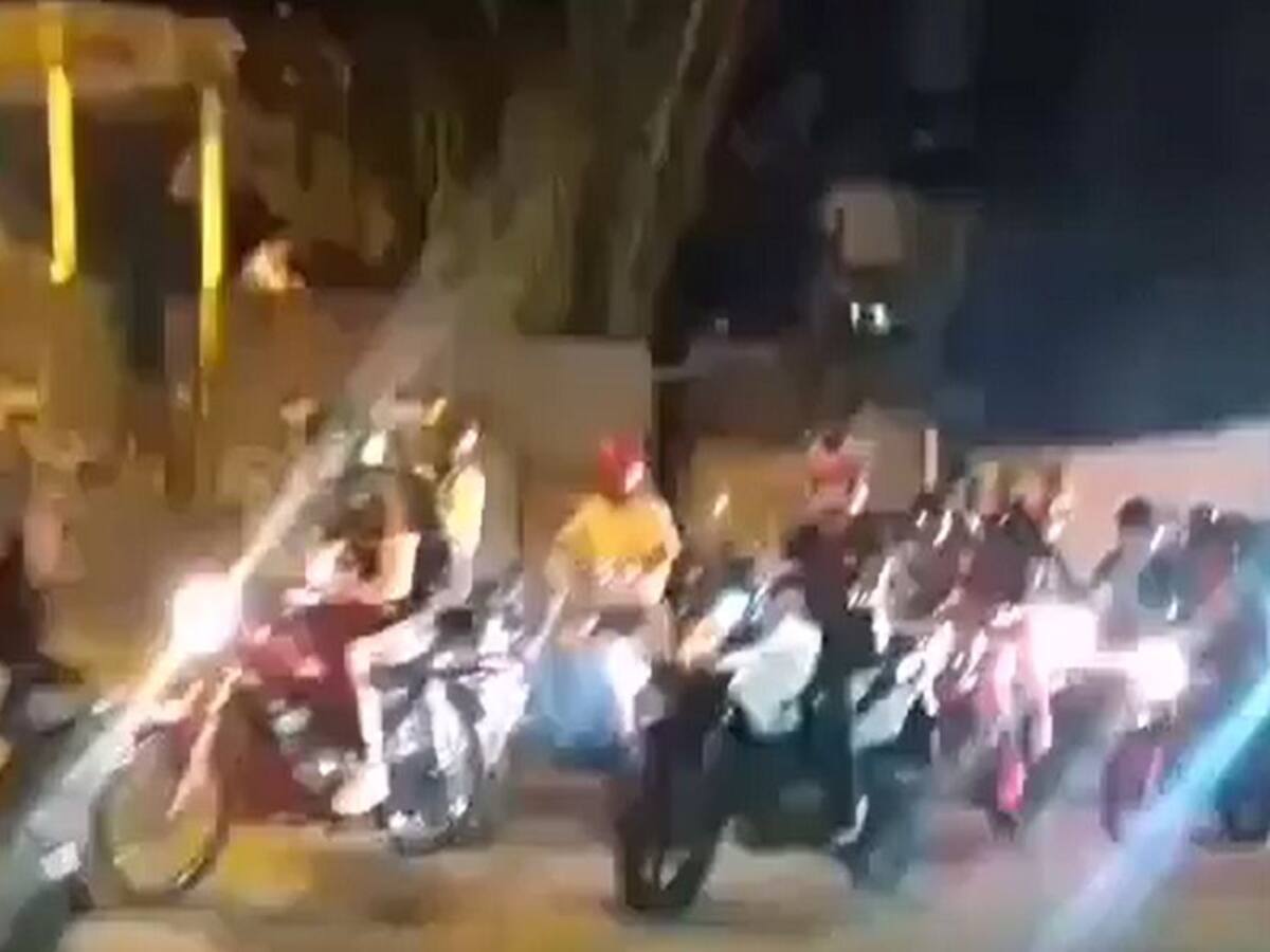 Caravana de motocicletas para celebrar reapertura económica en Cali