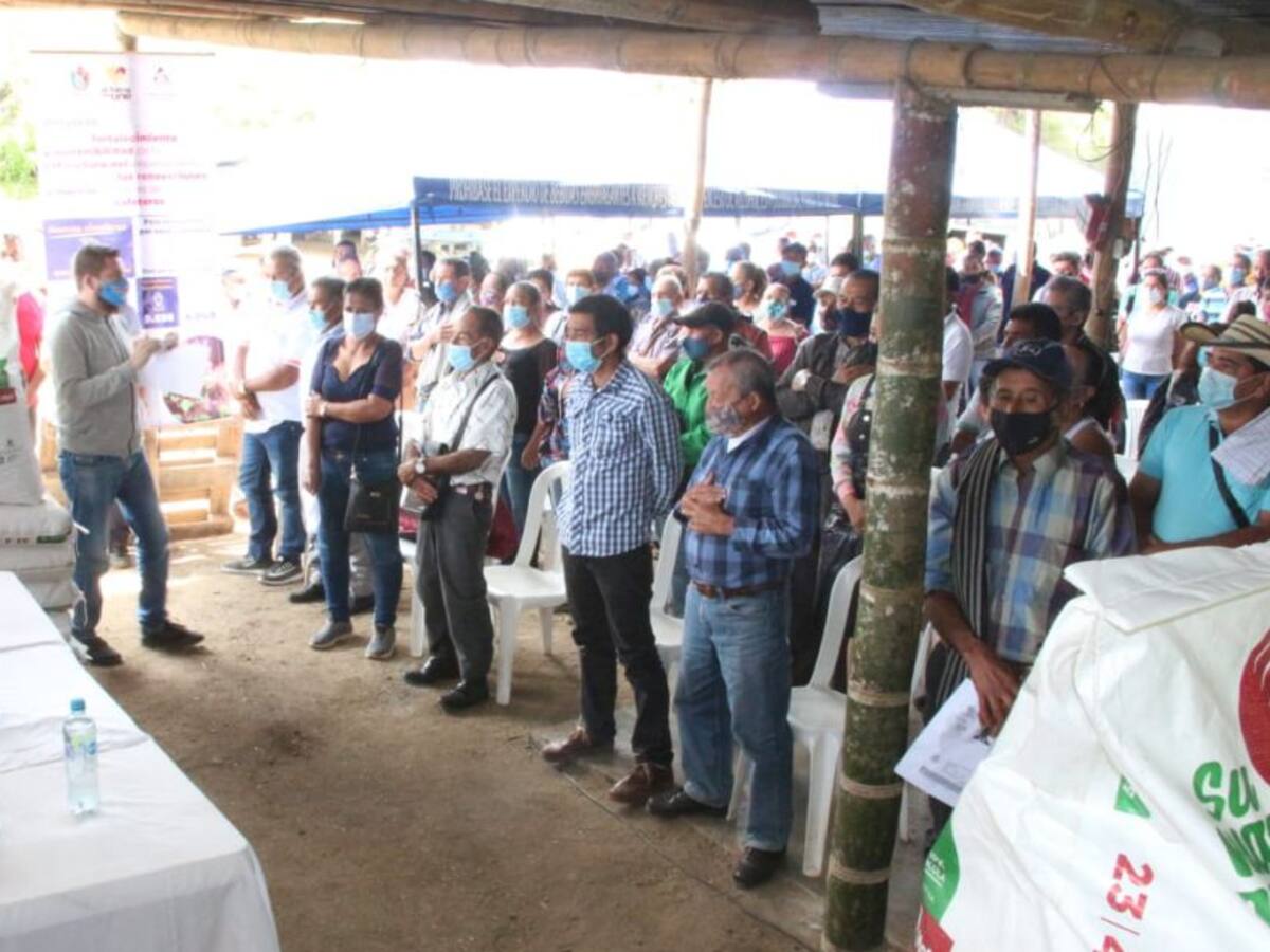 Entregan insumos agrícolas a caficultores del Tolima