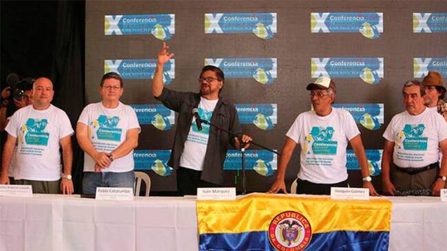 Integrantes partido político farc.