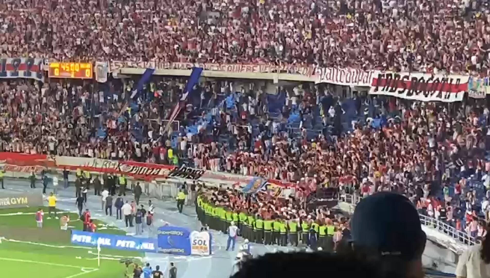 La riña durante el encuentro deportivo