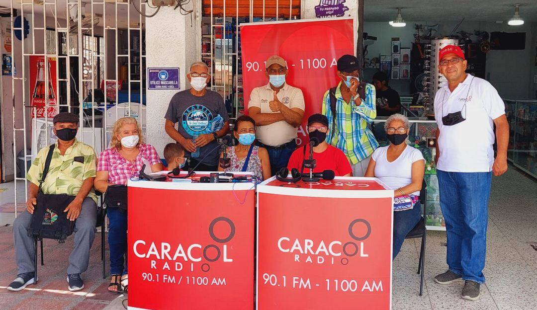 Transmisión desde el barrio Simón Bolívar