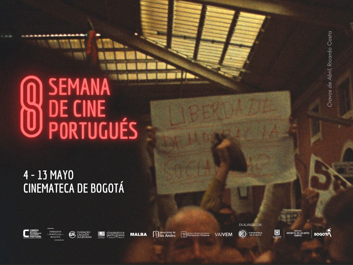 Cartel de la Octava Semana del Cine Portugués en Bogotá. (Cortesía: Semana de Cine Portugués)