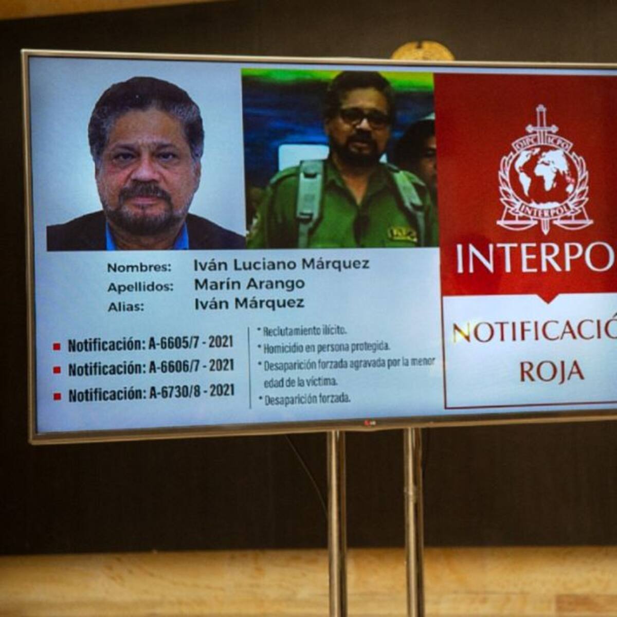 Interpol reactivó circulares rojas contra ‘Iván Márquez’