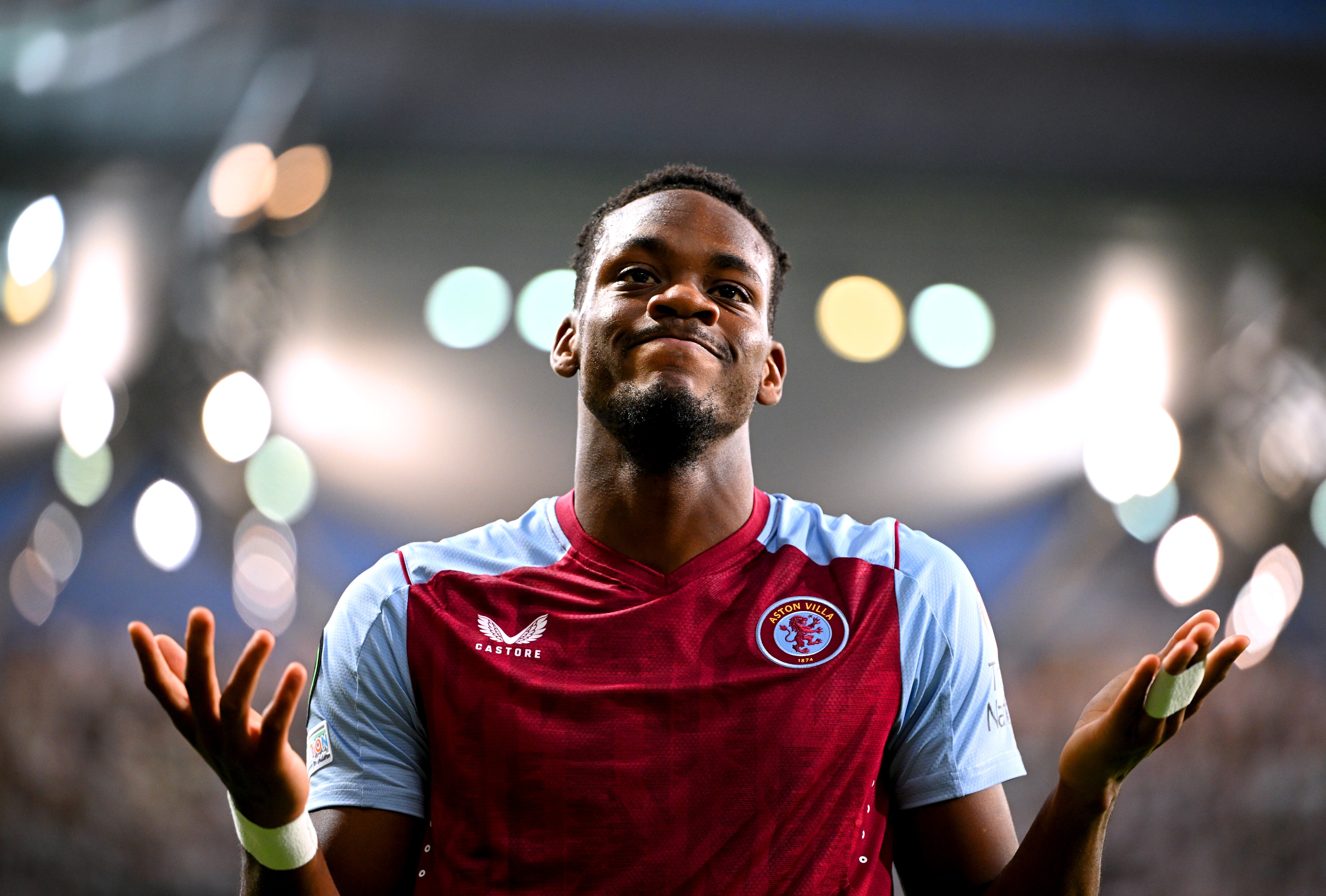 Jhon Jader Durán celebra su gol ante el Legia Varsovia. (Photo by Rafal Oleksiewicz/PA Images via Getty Images)