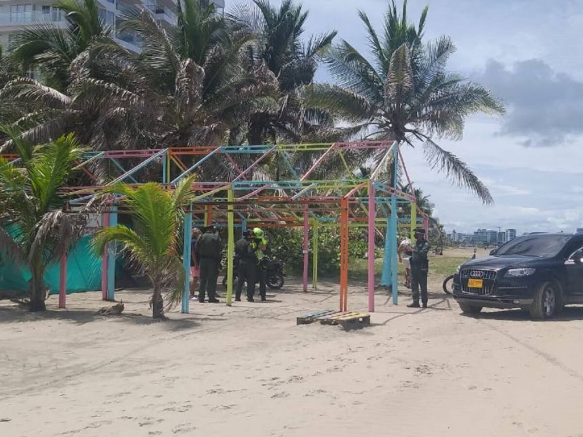 Construcción en zona de playa continúa en Cartagena pese a no tener permiso