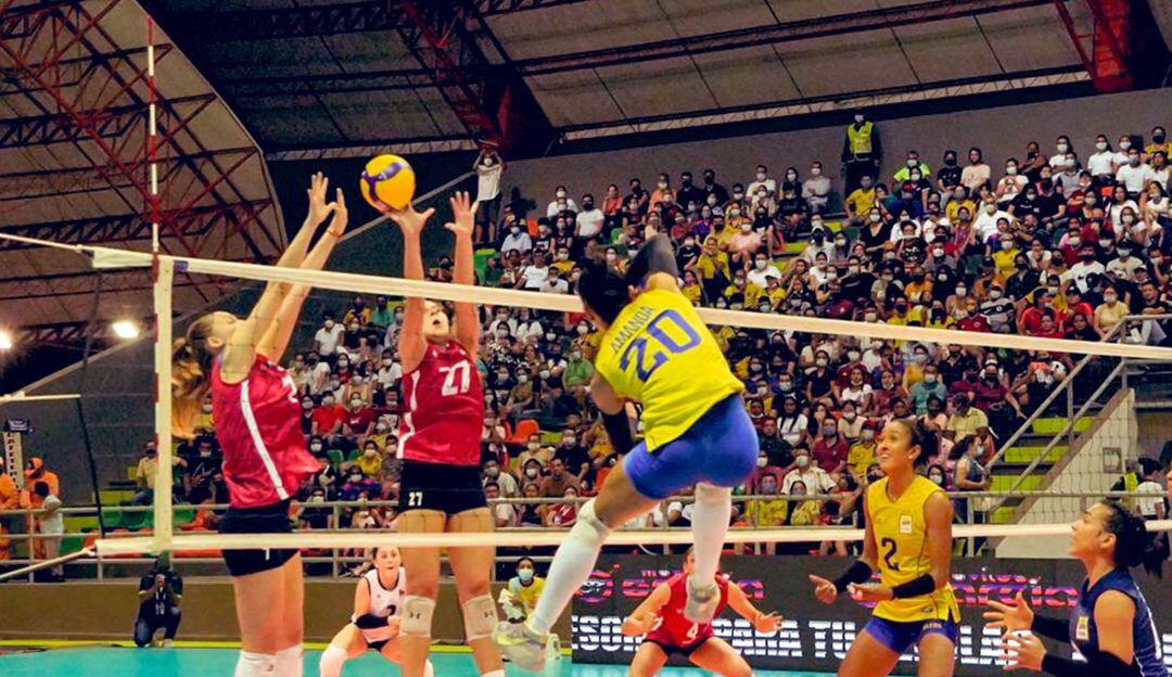 Colombia vs Chile en el Sudamericano de Voleibol 2021