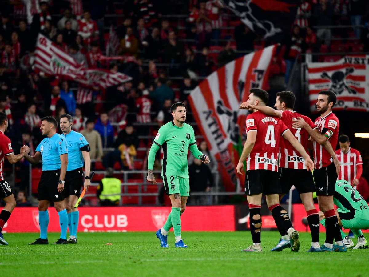 Atlético de Madrid pierde 2-0 ante un Bilbao que se acerca a un sólido quinto lugar