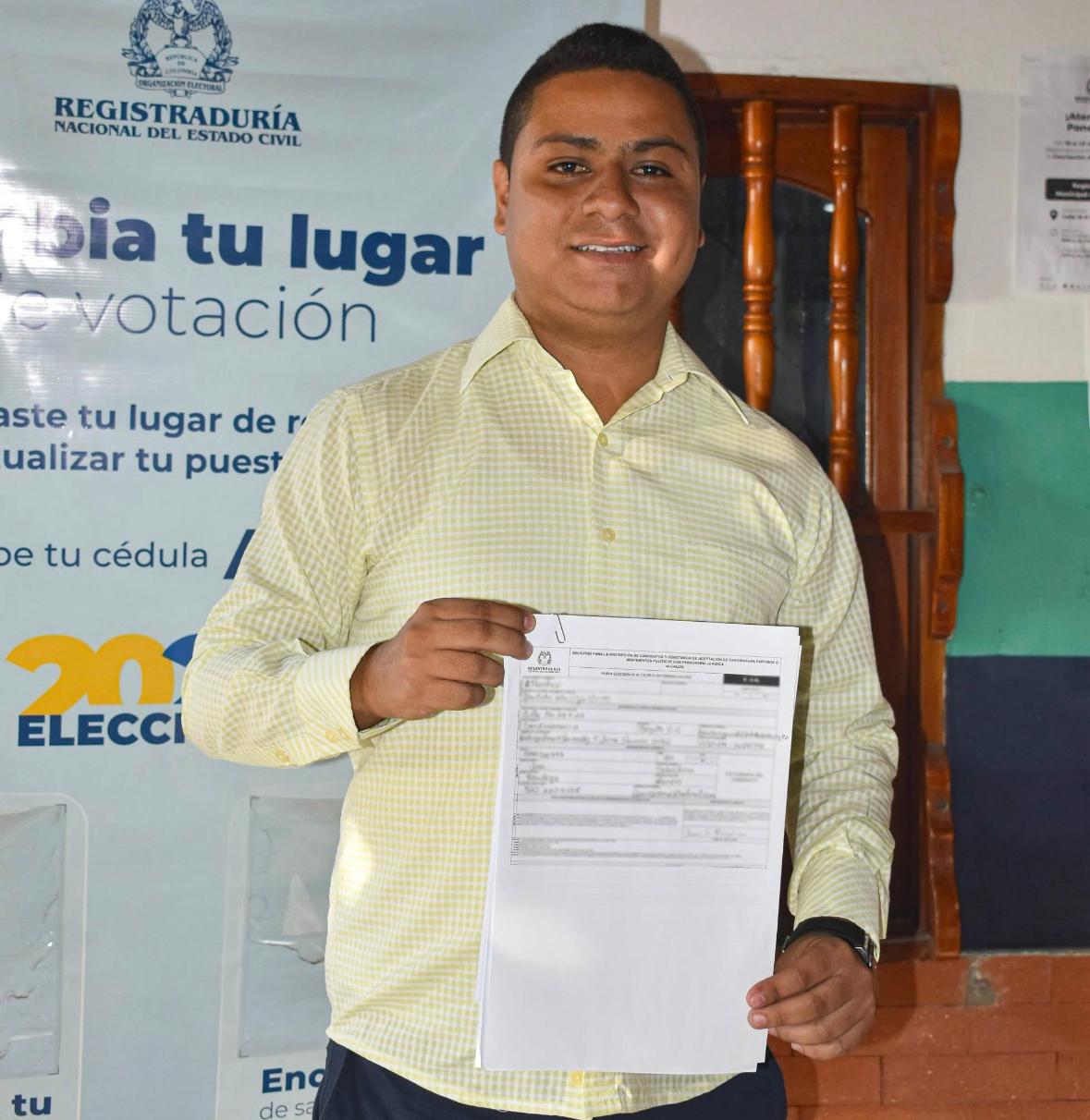 Juan Sebastián Mendoza Romero, alcalde electo de Ponedera, Atlántico