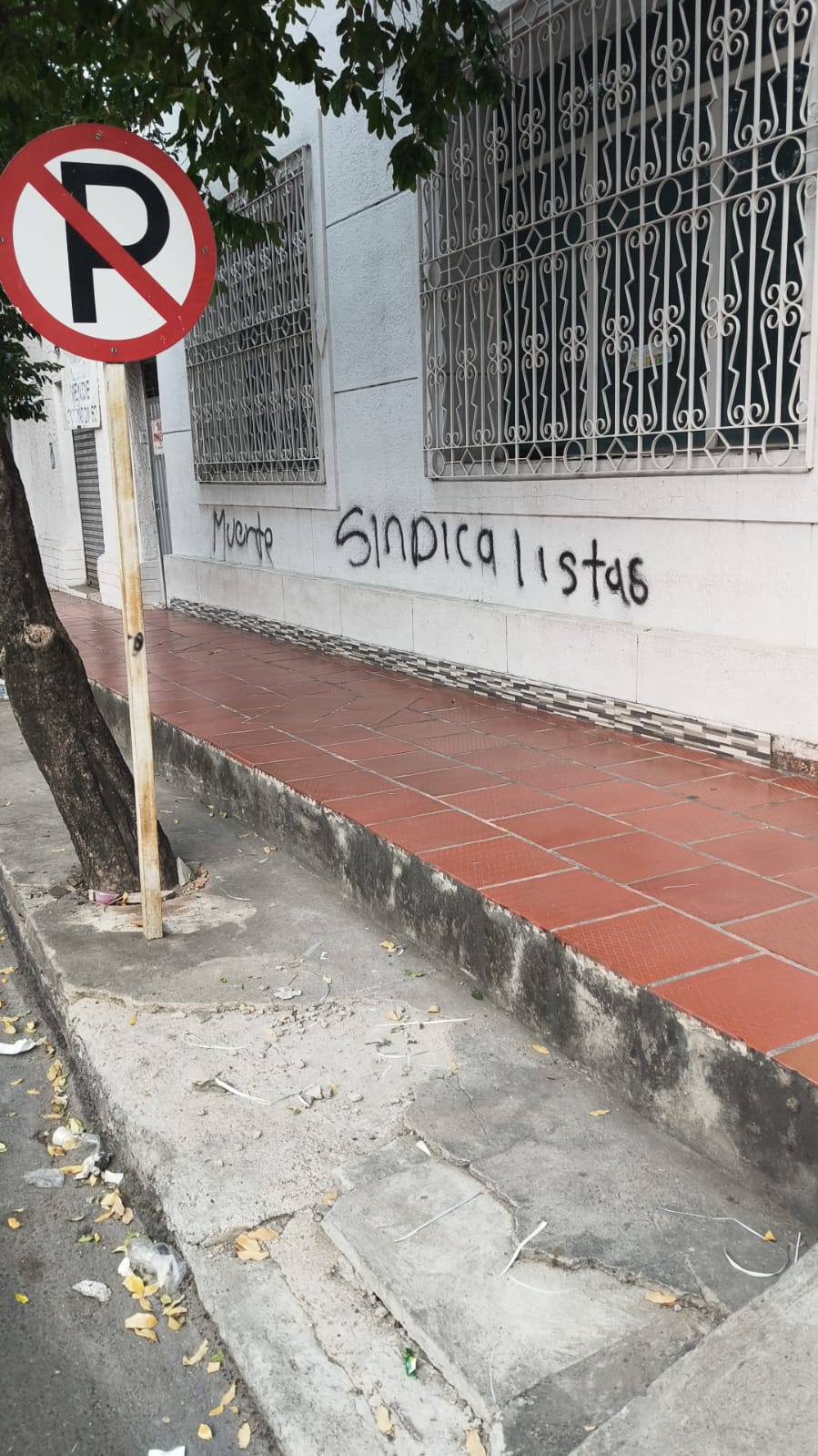 Amenaza contra sindicalistas de la CUT en Norte de Santander. / Foto: Cortesía CUT.