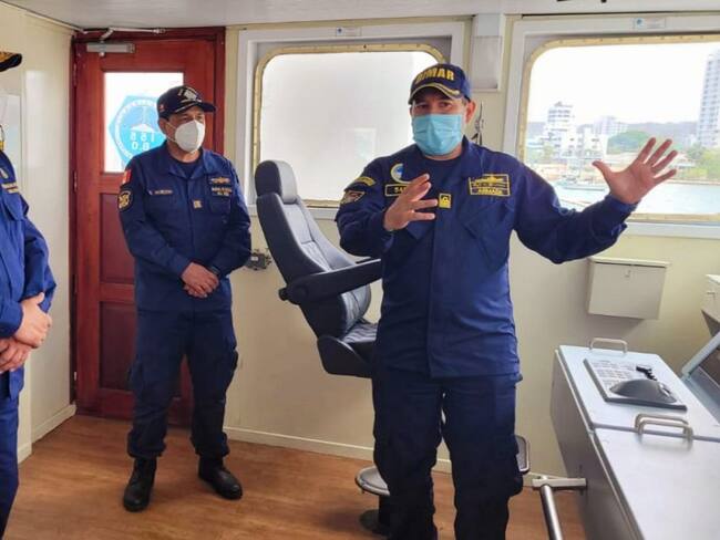 El director general del Material de la Marina de Guerra de Perú, Vicealmirante Rodolfo Sablich, realizó un recorrido por las instalaciones del CIOH