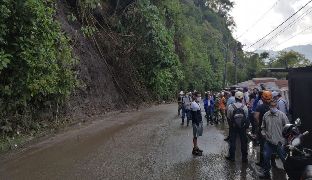 Los funcionarios de Cortolima llegaron al barrio Baltazar. 