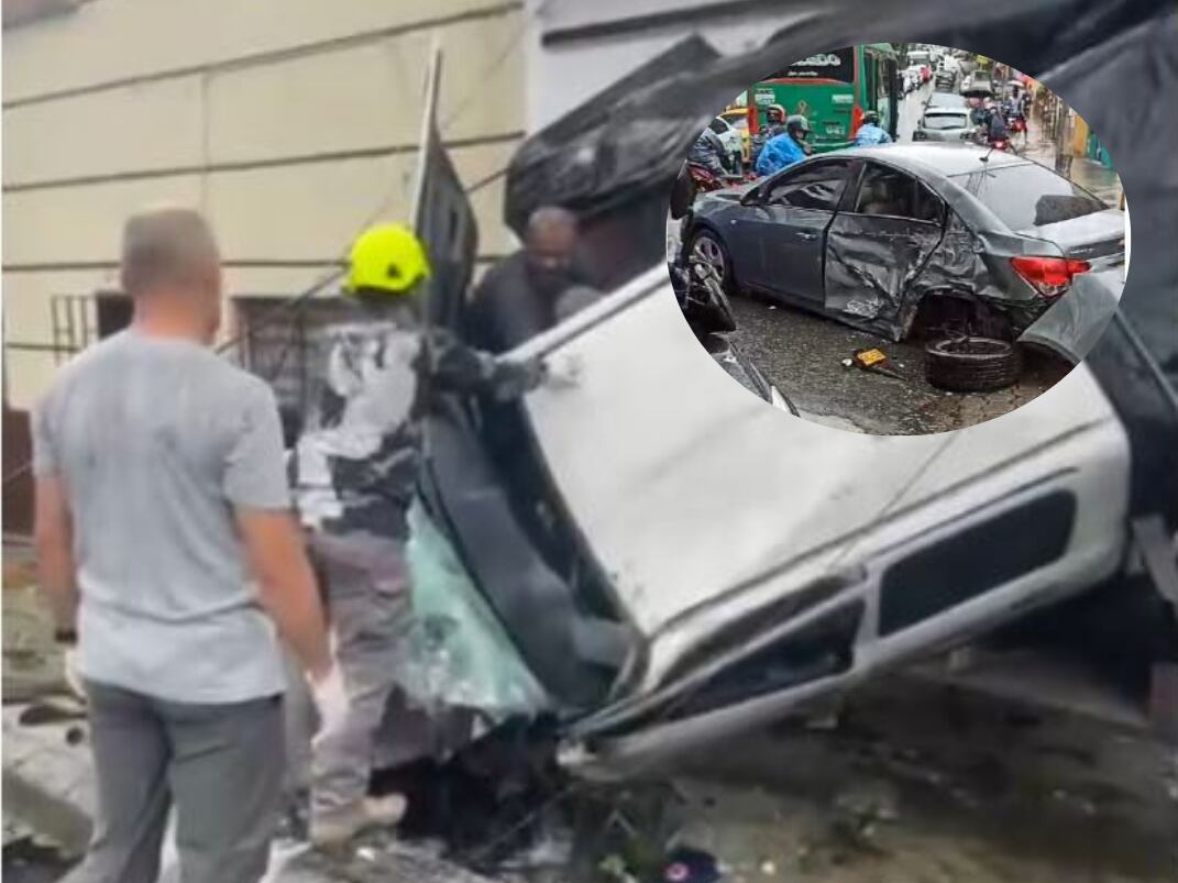 Accidente de tránsito en Robledo de Medellín- foto denuncias Antioquia