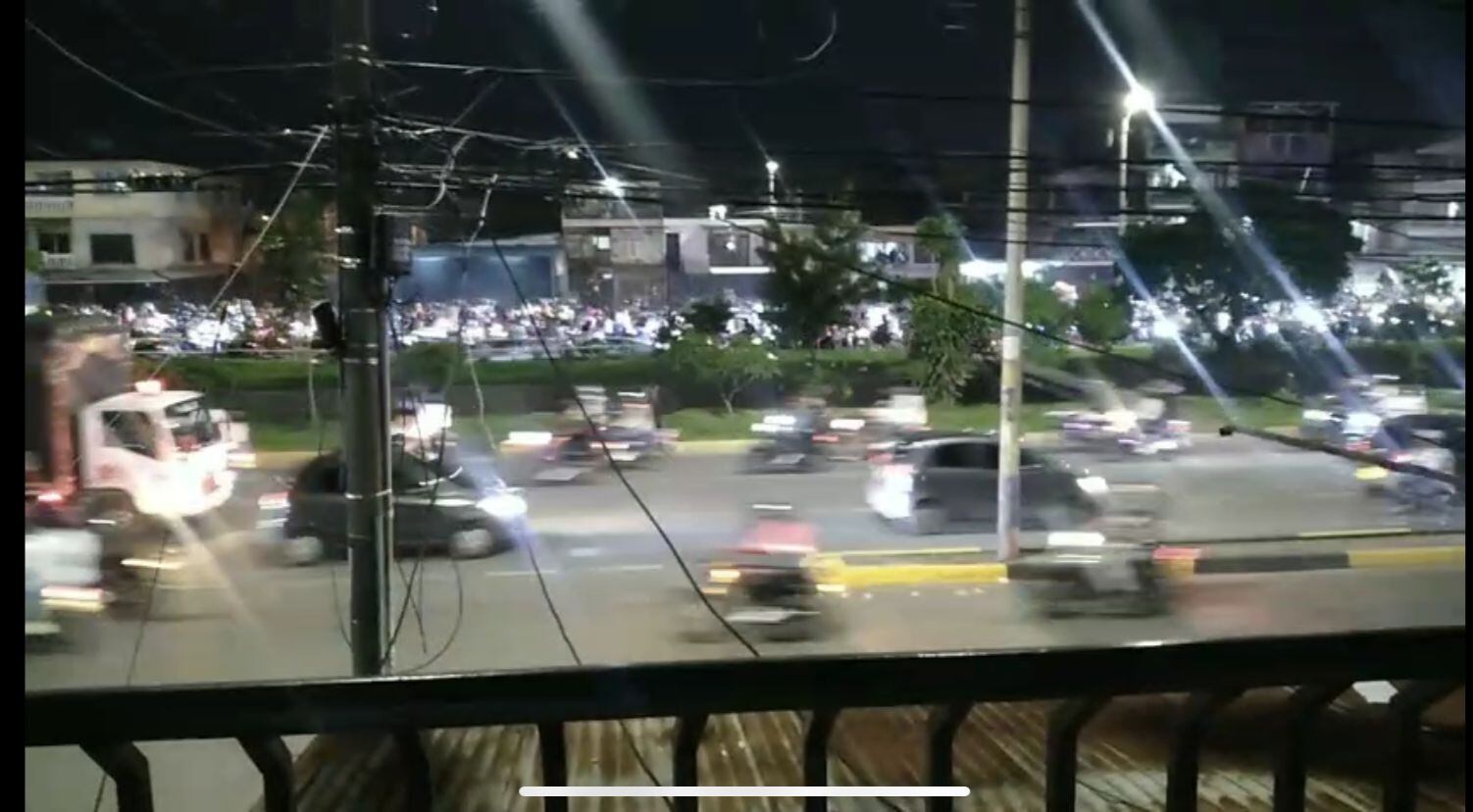 "Caos y anarquía", Movilidad Cali por caravana de motos