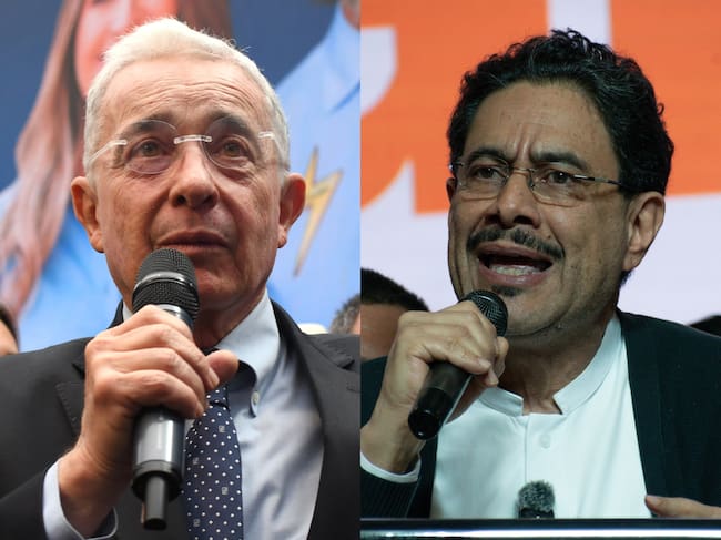 Álvaro Uribe Vélez e Iván Cepeda. Fotos: Getty Images.