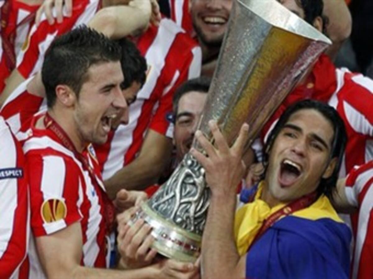 Atlético de Madrid,con Falcao y Perea, ya está en Bogotá