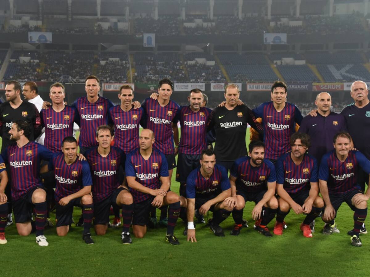 Barça Legends debuta en Colombia con goleada ante América - Cali