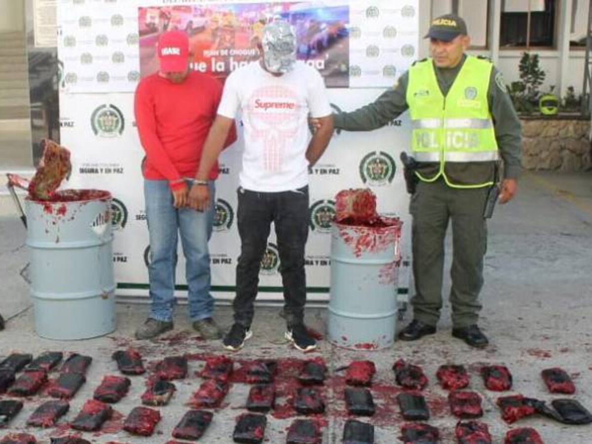 Autoridades en Sucre se incautaron de 122 paquetes de marihuana prensada