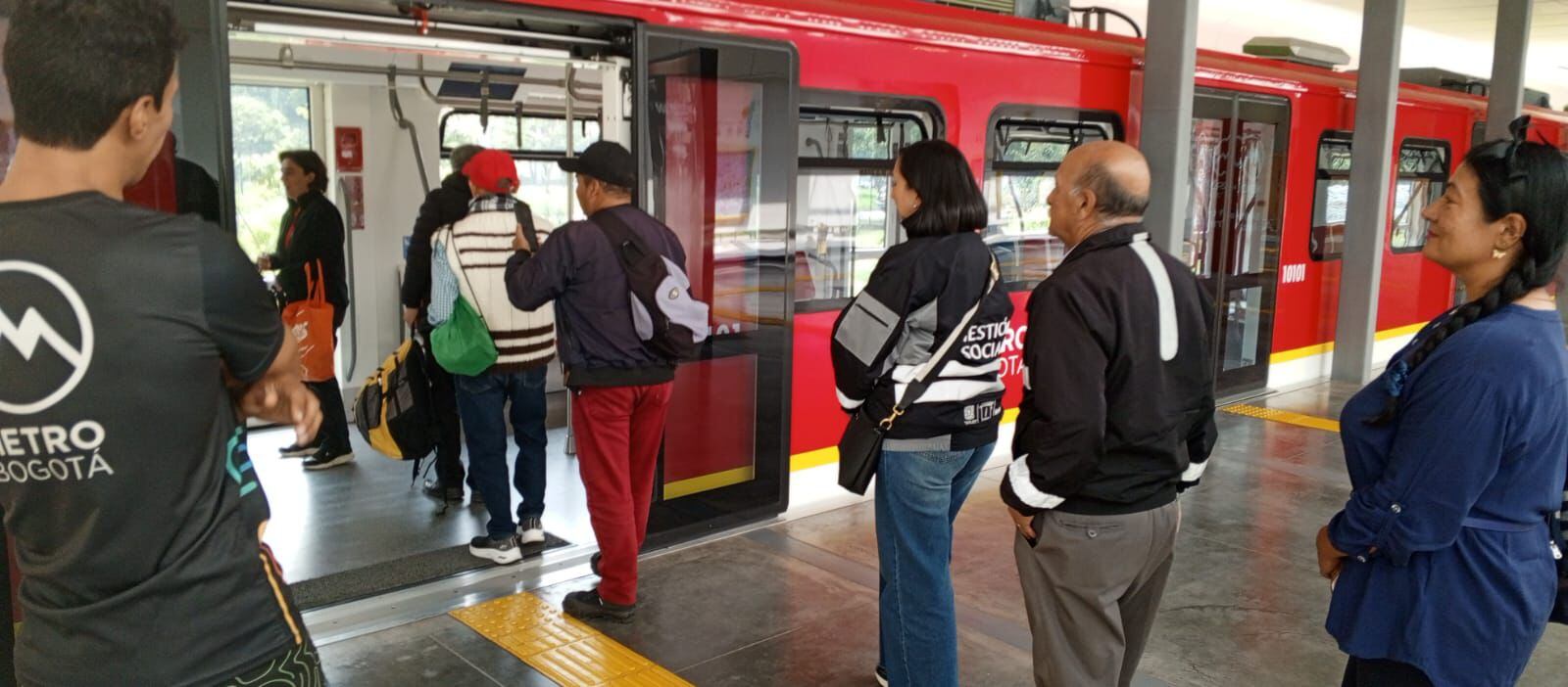 Metro de Bogotá. Imagen tomada de X - Alcaldía de Bogotá.