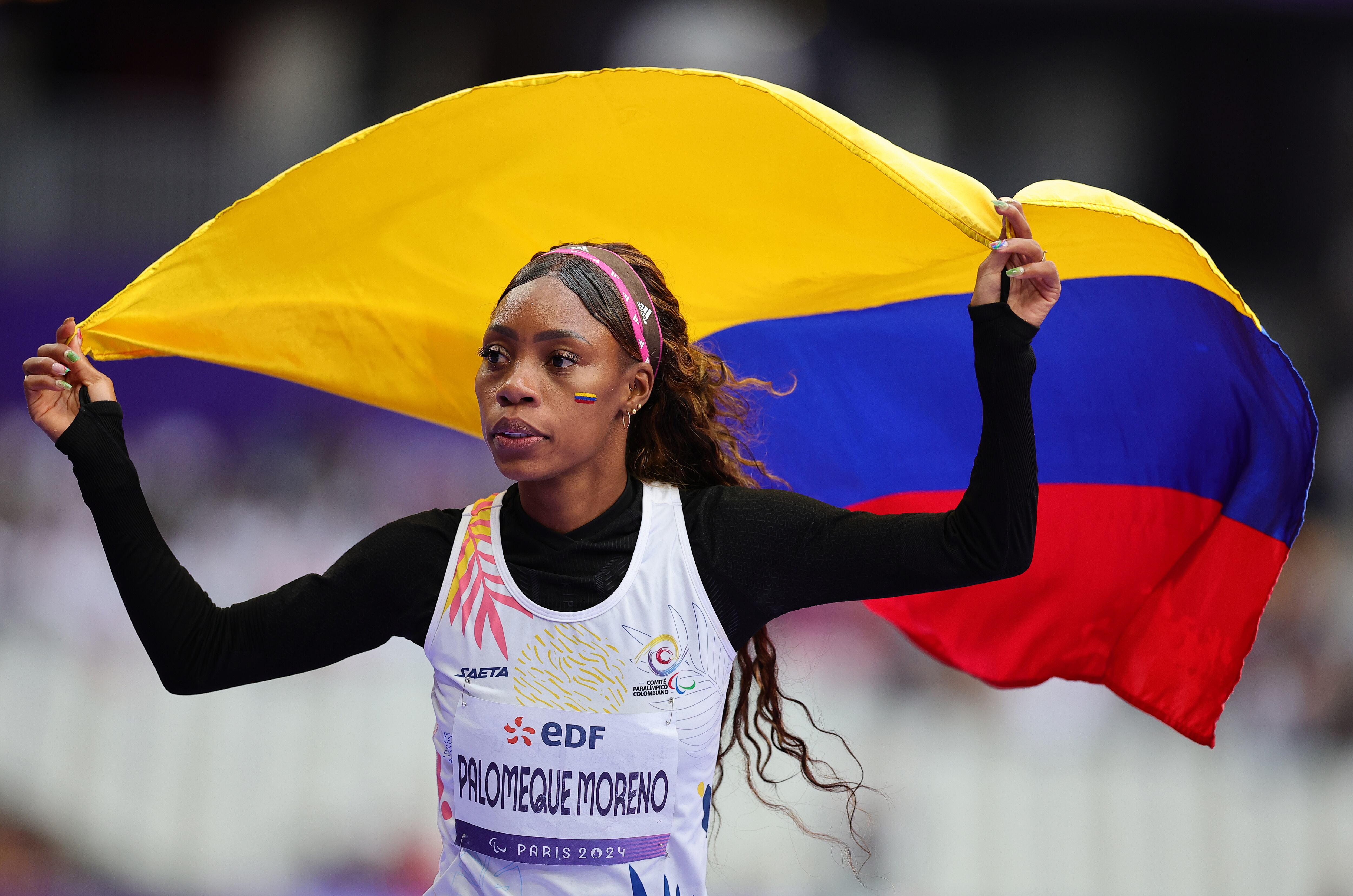 Karen Palomeque le da a Colombia una nueva medalla en los Juegos Paralímpicos 2024. (Photo by Alex Slitz/Getty Images)
