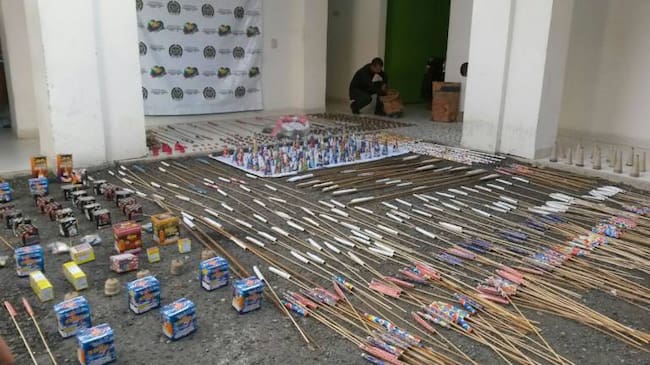 Incautación de pólvora en Antioquia