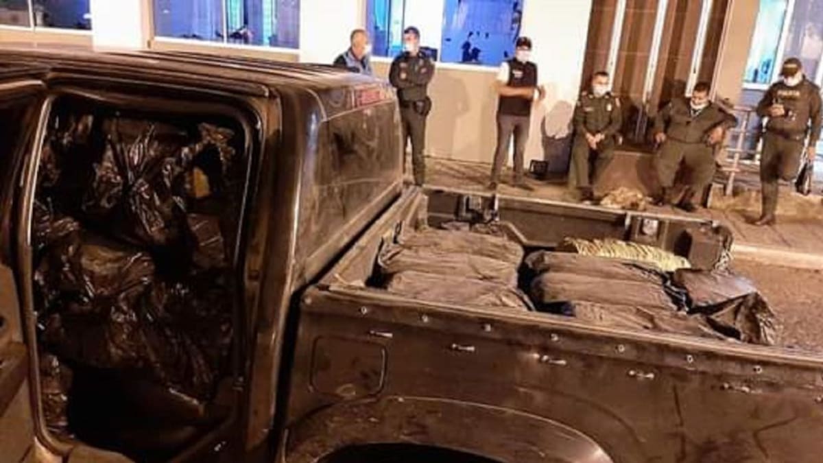Varios kilos de marihuana hallaron después de un accidente en Anserma
