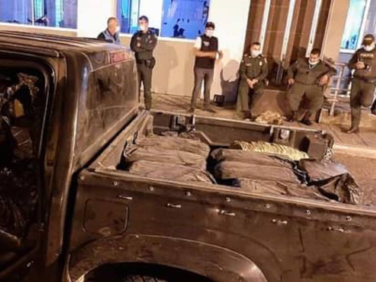 Varios kilos de marihuana hallaron después de un accidente en Anserma