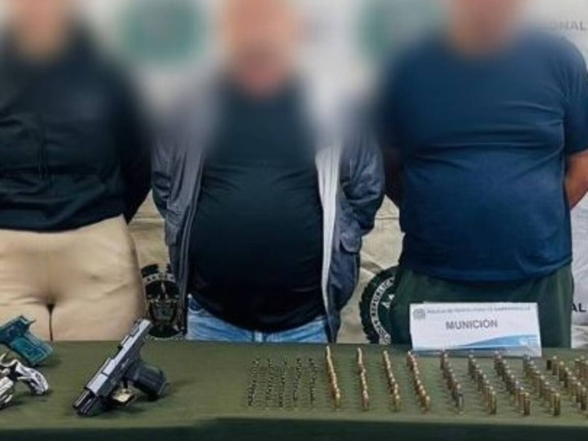 La Policía de Barranquilla incauta armas y municiones de ‘Los Costeños’: tres fueron capturados