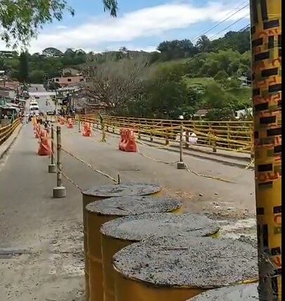 Así está el puente Barragán previa a la reapertura este lunes 24 de julio. Foto Cortesía Amparo Hurtado