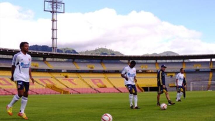 Selección Colombia tuvo práctica de fútbol contra Santa Fe
