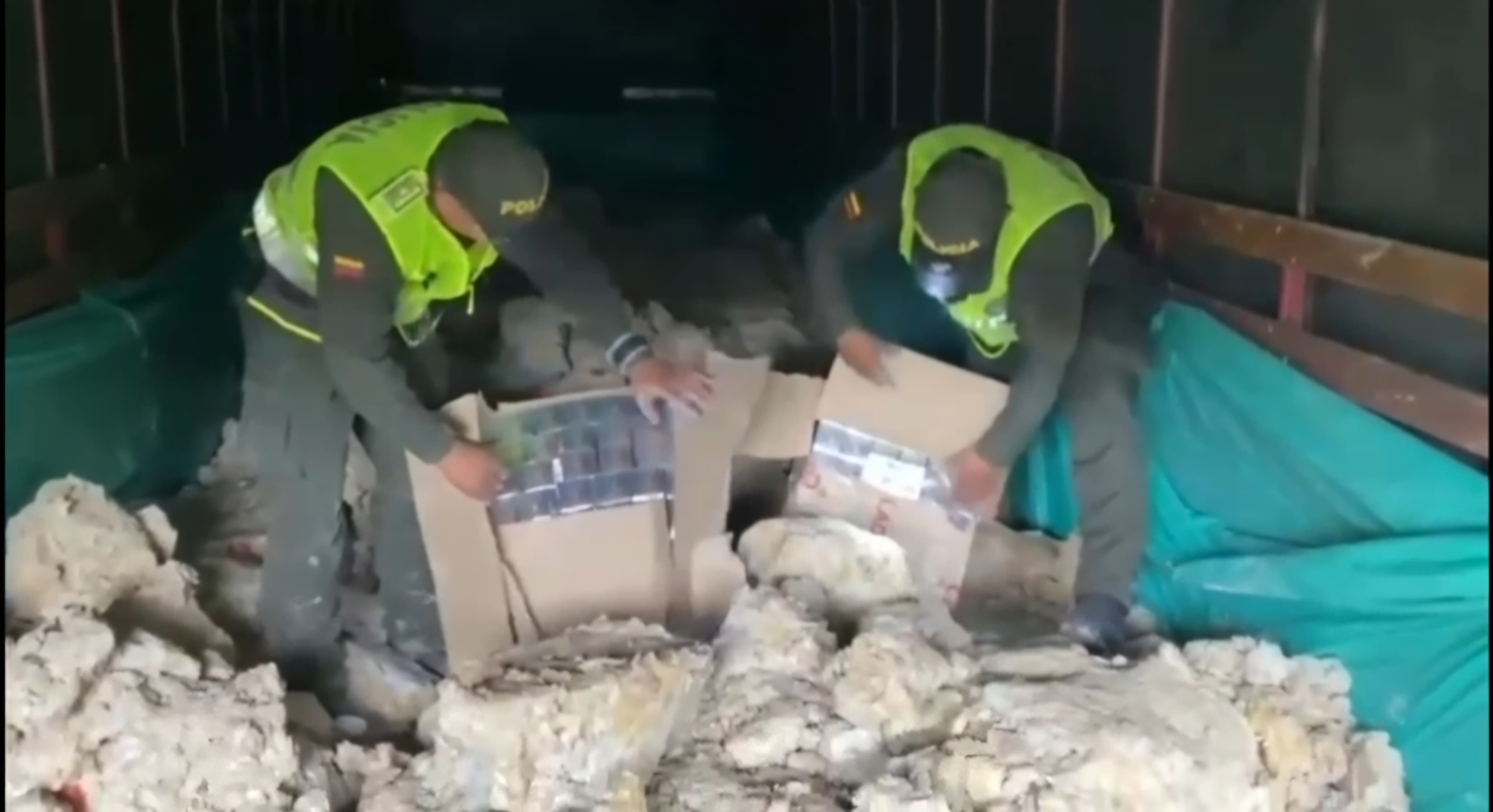 Incautan mercancía de contrabando en Nariño. | Foto: Policía Pasto