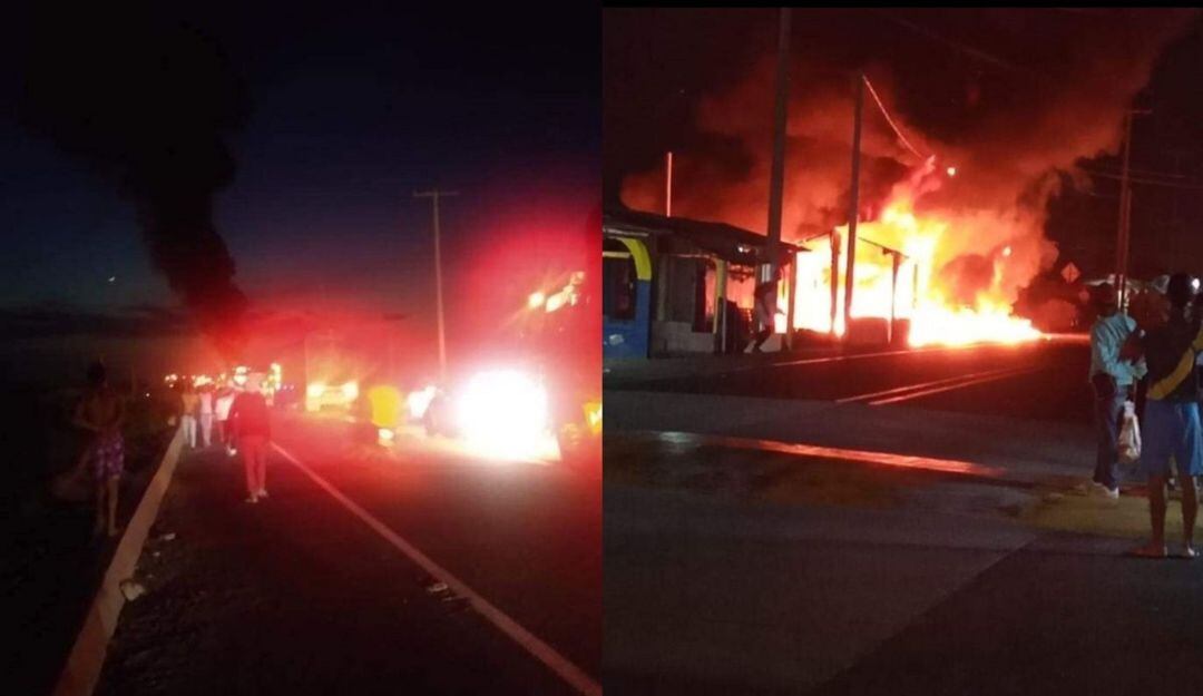 Incendio en Tasajera.