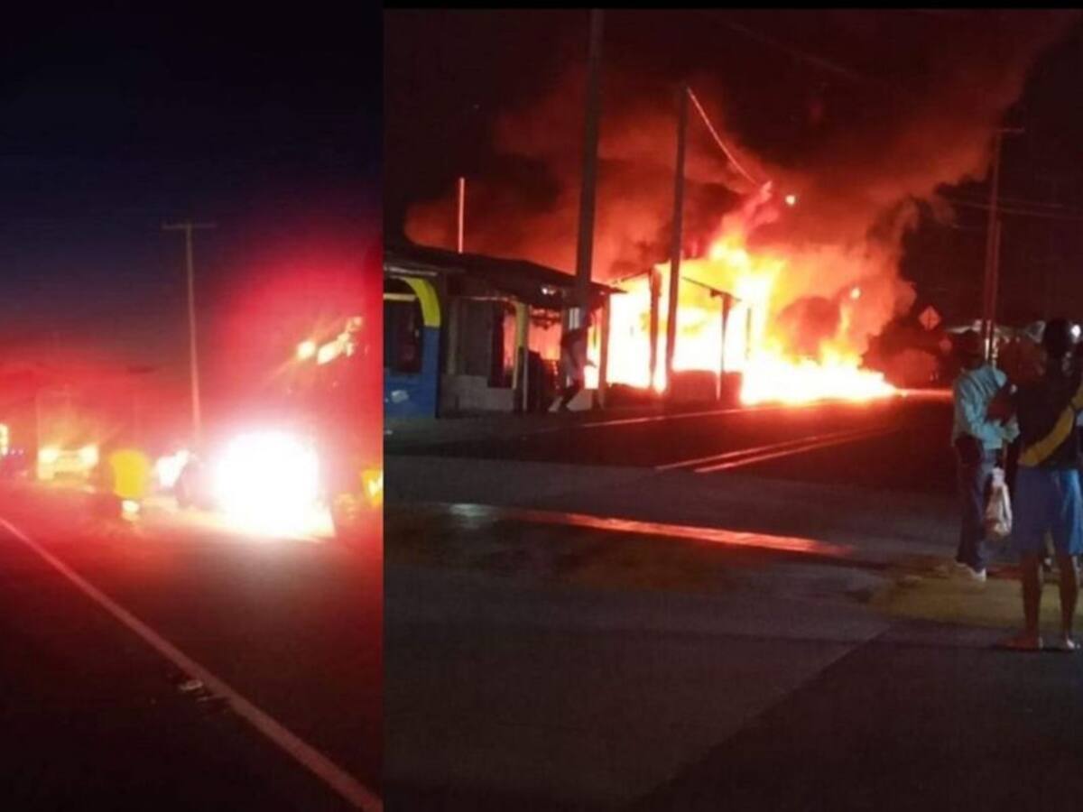 Incendio en Tasajera causó pánico entre sus habitantes