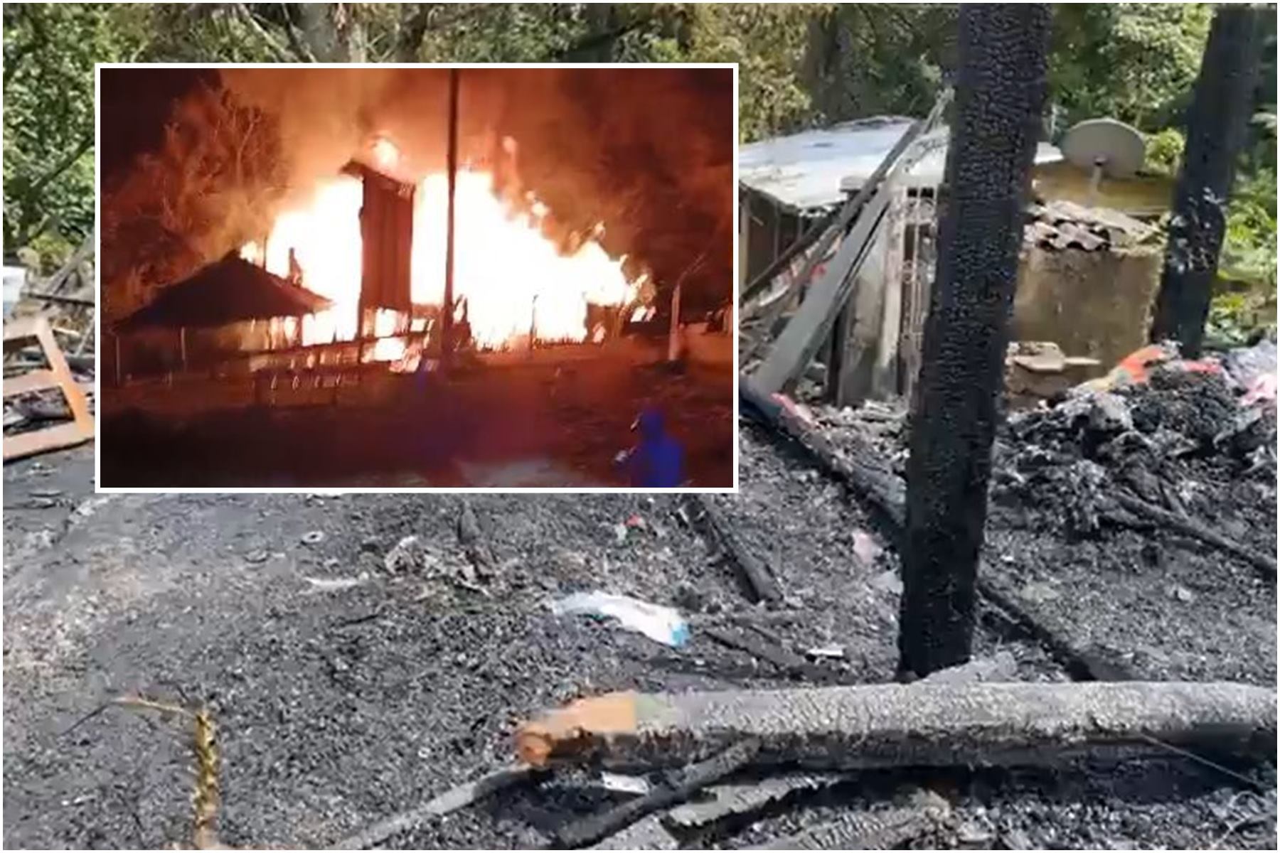 Incendio en el Cañón del Combeima de Ibagué