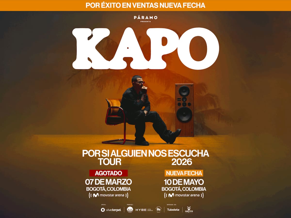 Kapo presenta la segunda fecha de ‘Por si alguien nos escucha tour’ en Bogotá: detalles clave
