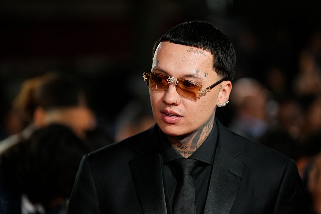 PARIS, FRANCE - SEPTEMBER 22:  Blessd attends the 69th Ballon D'Or Photocall at Theatre Du Chatelet on September 22, 2025 in Paris, France. (Photo by Jose Breton/Pics Action/NurPhoto via Getty Images)