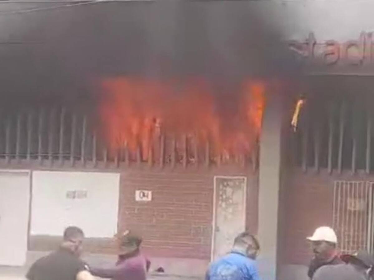 Se incendió una oficina del INDER en el Polideportivo Sur de Envigado