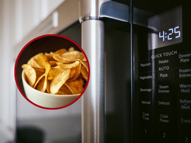 Microondas // Papas chips // Getty Images