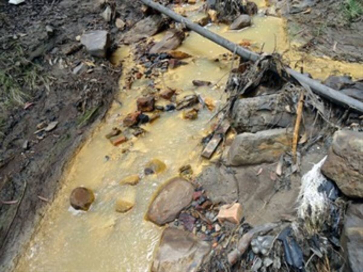 Aguas en Boyacá contaminadas por residuos de minas de carbón