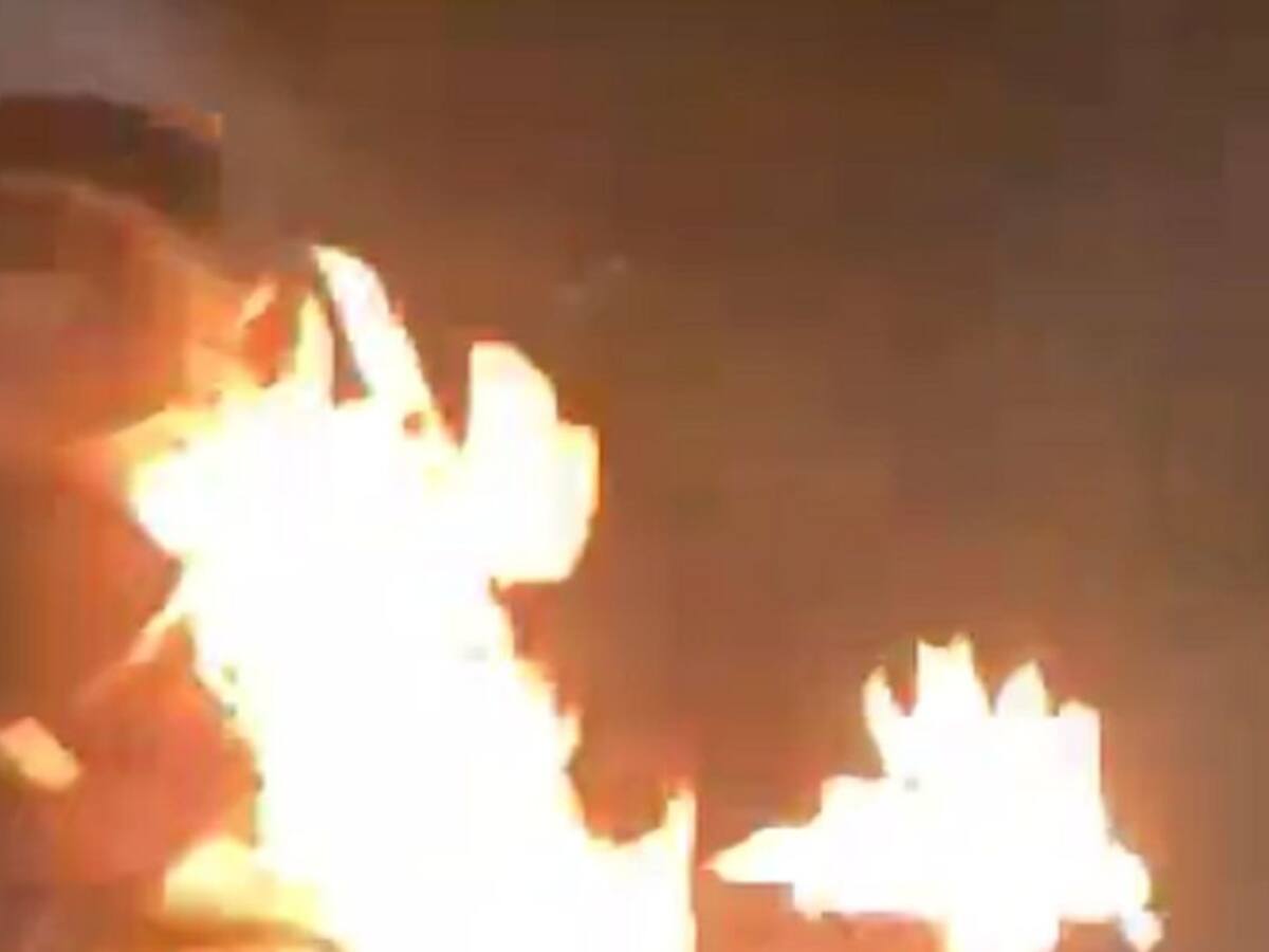 VIDEO: Grave está policía herido durante disturbios en Bucaramanga