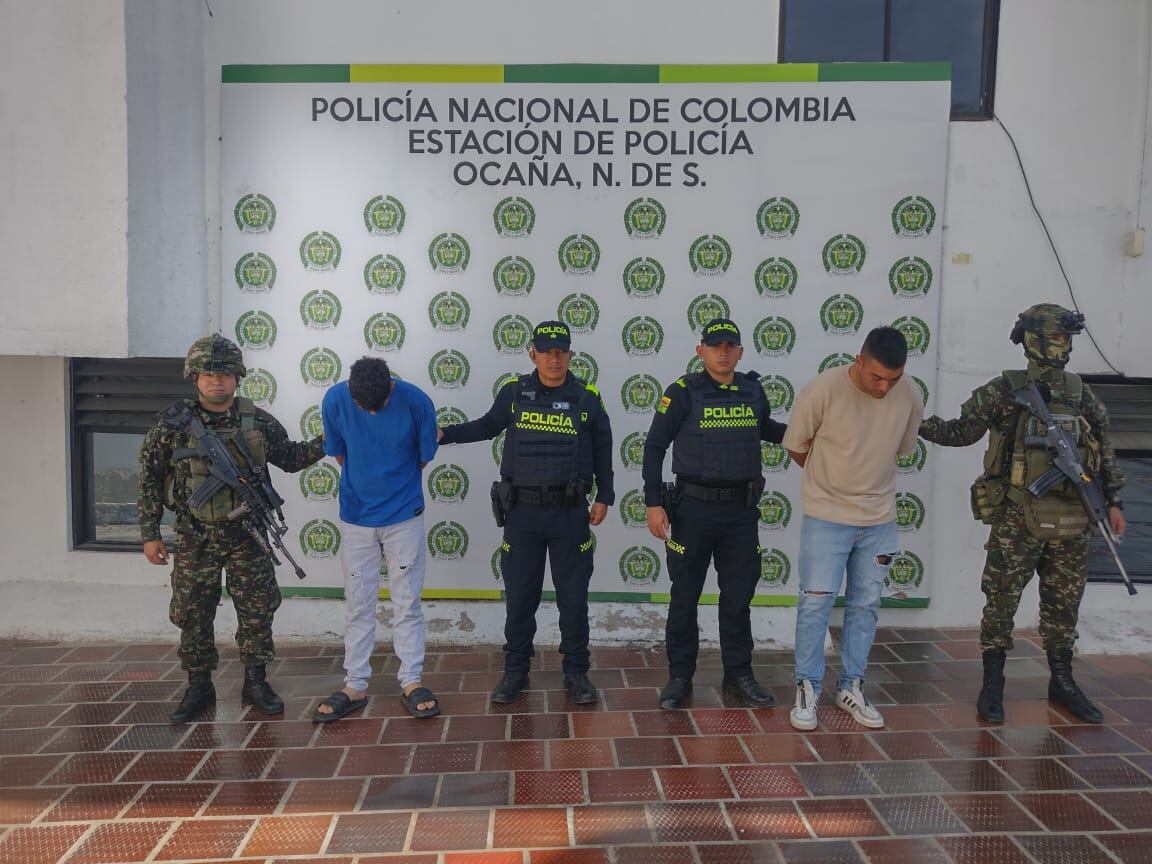 A la cárcel dos hombres en Ocaña. / Foto: Cortesía.