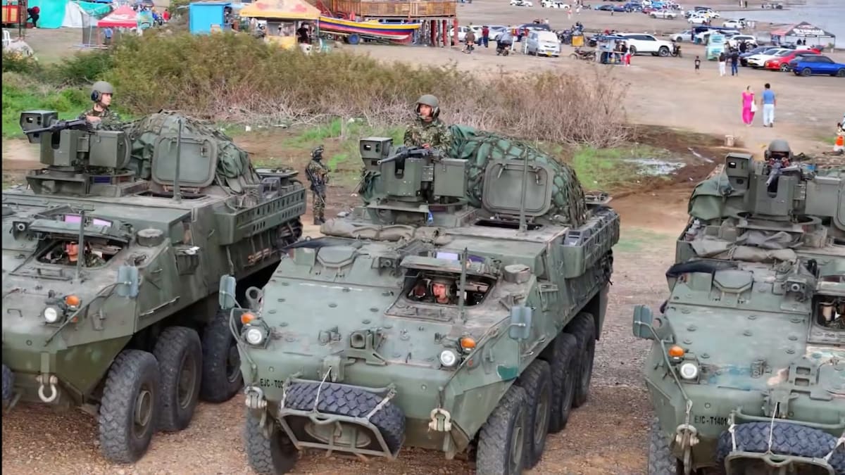Vehículos blindados LAV llegan al Valle para reforzar operaciones contra grupos armados