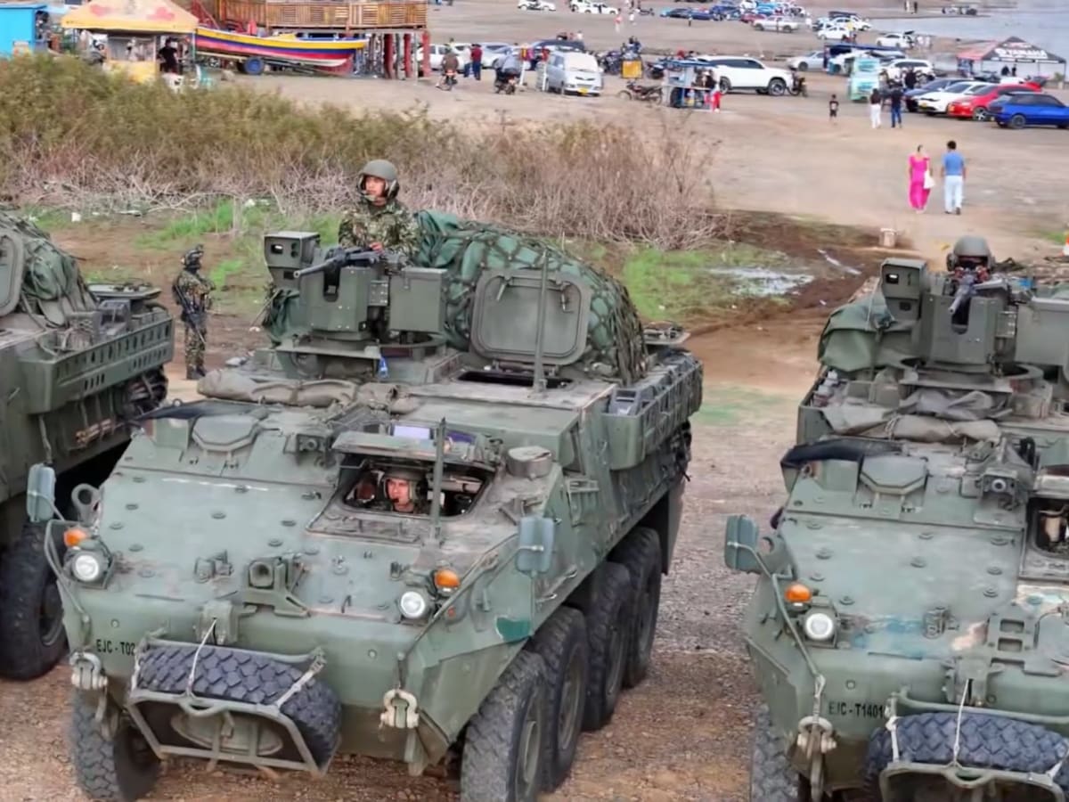 Vehículos blindados LAV llegan al Valle para reforzar operaciones contra grupos armados