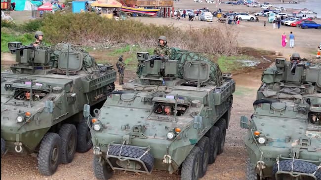 Vehículos blindados LAV llegan al Valle para reforzar operaciones contra grupos armados
