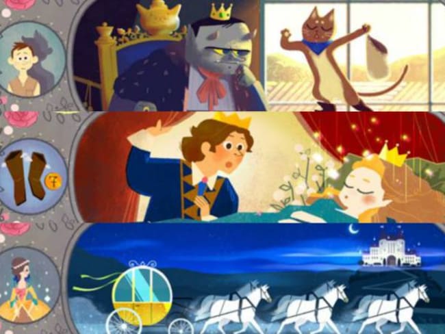 Google celebra el nacimiento de Charles Perrault y sus cuentos con doodle