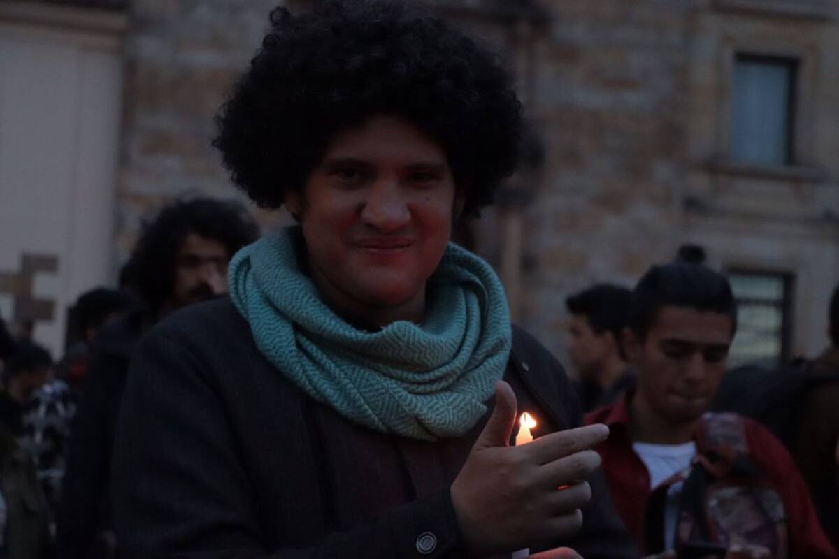 Personas de todo el país también se dieron cita en Bogotá para manifestarse y pedir justicia en los casos de asesinatos de líderes sociales en le país.